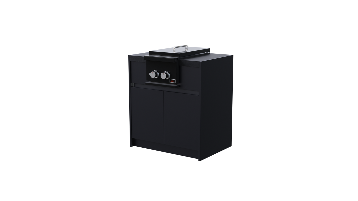 Black Side Burner Unit