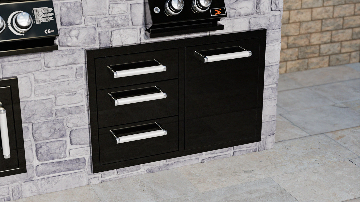 Whistler Burford Built-in Triple Drawer Bin
