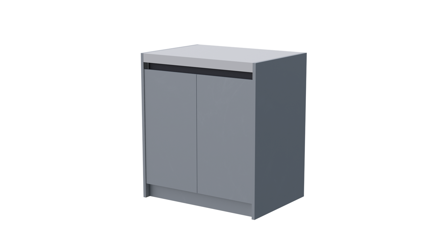 Gas Bottle Unit Closed Grey