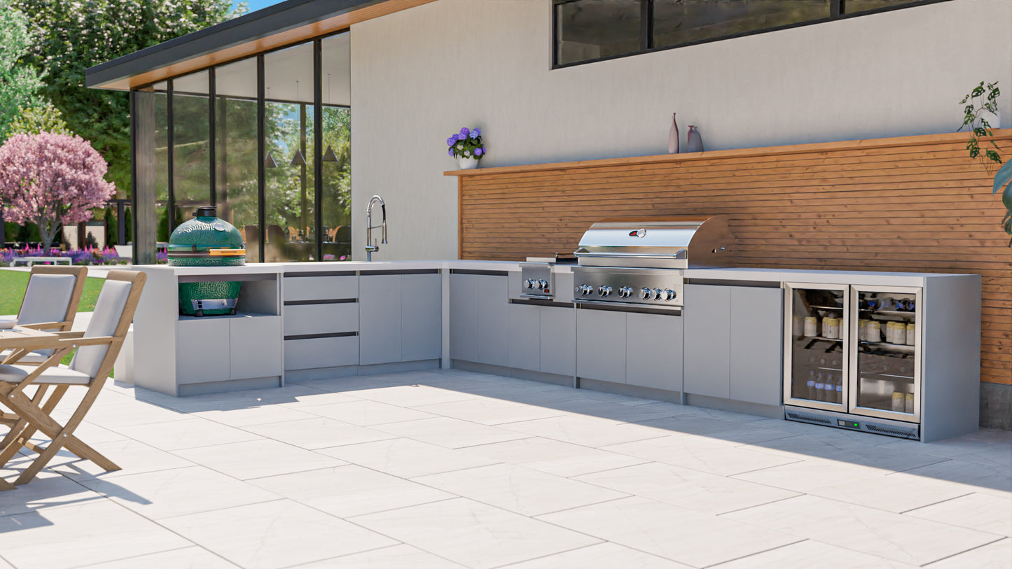 Outdoor Kitchen Set up Grey