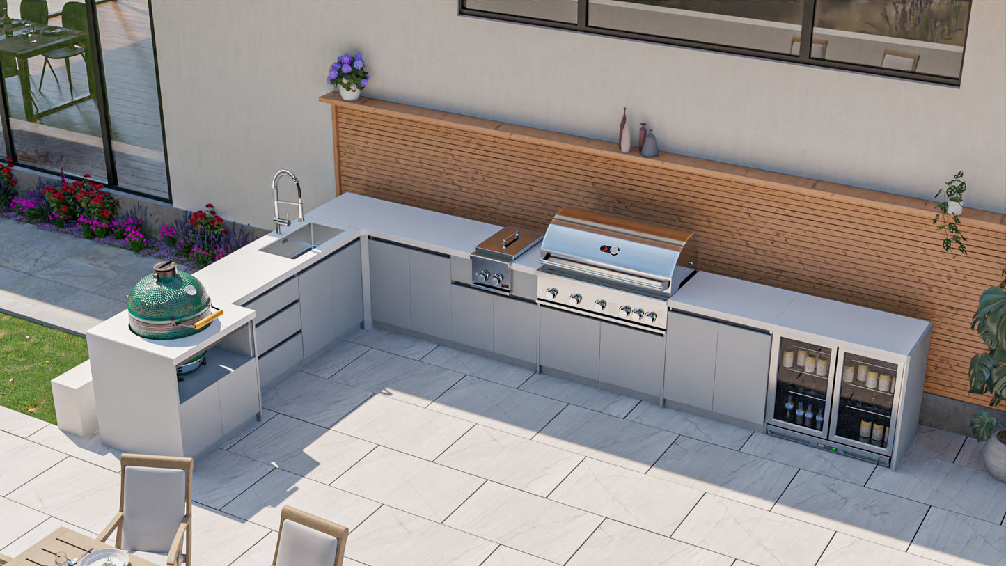 Outdoor Kitchen Set up Grey