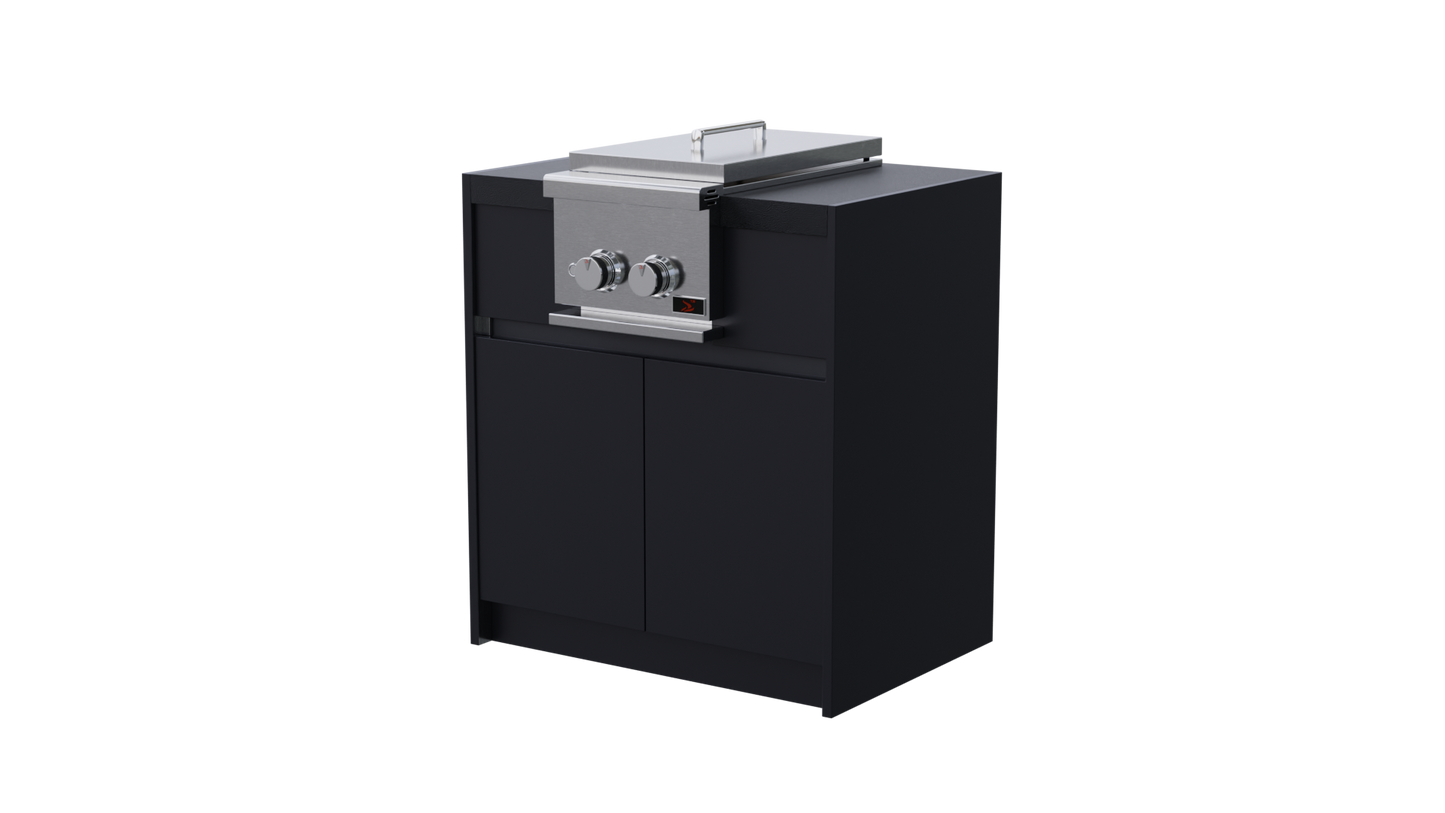 Side Burner Unit Black