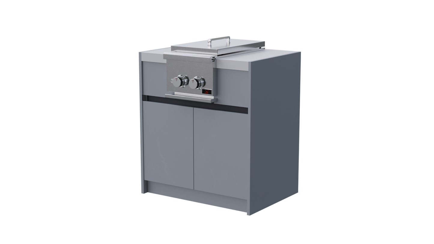 Side Burner Unit Grey