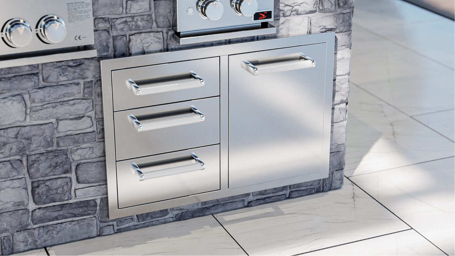 Whistler Burford Built-in Triple Drawer Bin